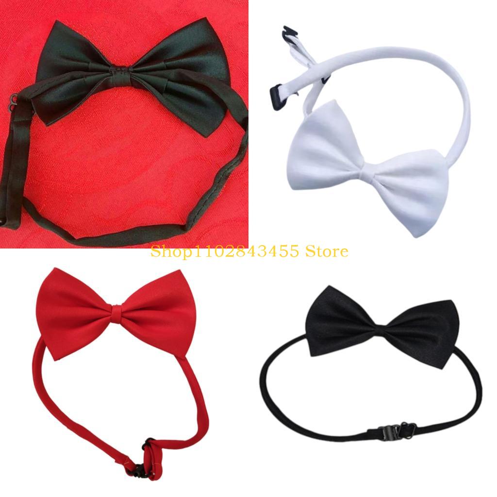 Men Formal Wear Combo - 49MC ปรับ Bowtie สำหรับผู้ใหญ่และเด็กเนคไทยืดหยุ่นสำหรับ Waiter Bartender
