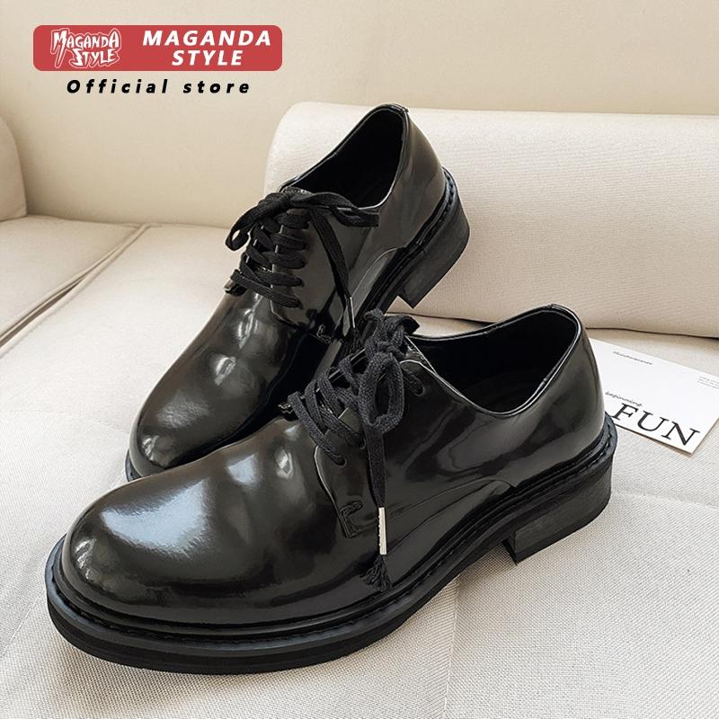 Men Formal Wear Top - รองเท้าหนังวัวชั้นบนสุดแบบจีบผูกเชือกสำหรับผู้ชาย สวมใส่ได้ทั้งลำลอง ธุรกิจ และงานทางการ รองเท้าอ็อกซ์ฟอร์ด ดีไซน์หรูหรา