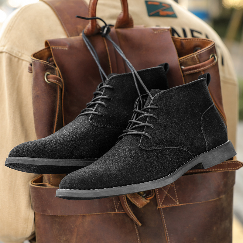 รองเท้าบูทเชลซีสีน้ำตาลสไตล์อั - Men Formal Wear Shoes บทวิจารณ์และราคา