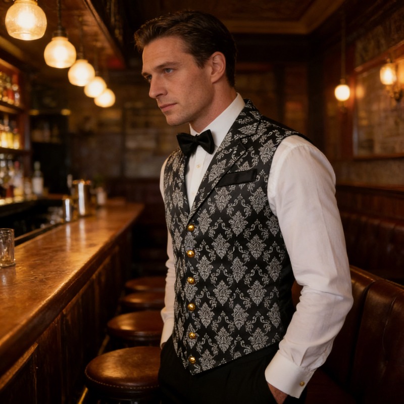 เสื้อกั๊กทรงสลิมฟิตสไตล์อังกฤษ - Men'S Formal Wear Waistcoat บทวิจารณ์และราคา