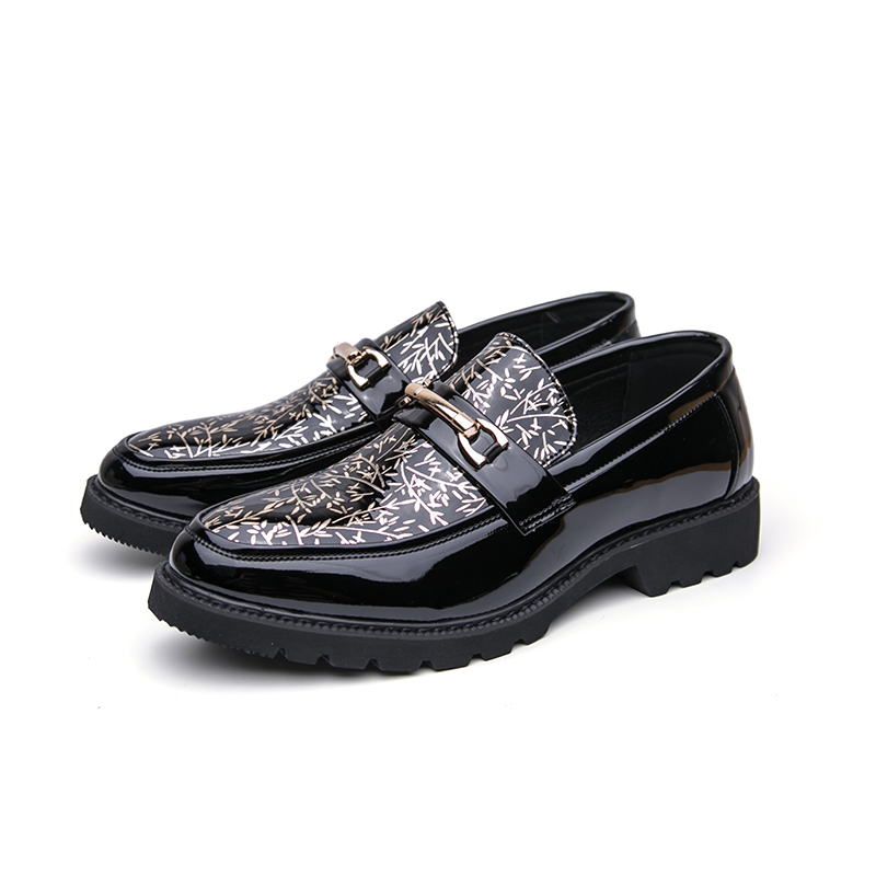 รองเท้าโลฟเฟอร์หนังแก้วลายไม้ไ - Men Formal Wear Shoes บทวิจารณ์และราคา