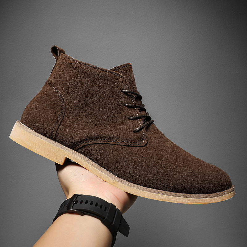 รองเท้าบูทเชลซีสีน้ำตาลสไตล์อั - Men Formal Wear Shoes บทวิจารณ์และราคา