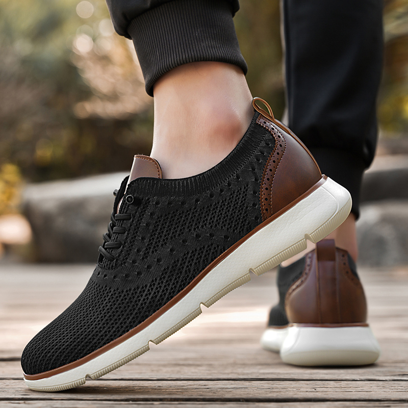 รองเท้าผ้าใบลำลองตาข่ายสำหรับผ - Men Formal Wear Shoes บทวิจารณ์และราคา