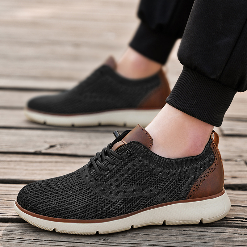 รองเท้าผ้าใบลำลองตาข่ายสำหรับผ - Men Formal Wear Shoes บทวิจารณ์และราคา