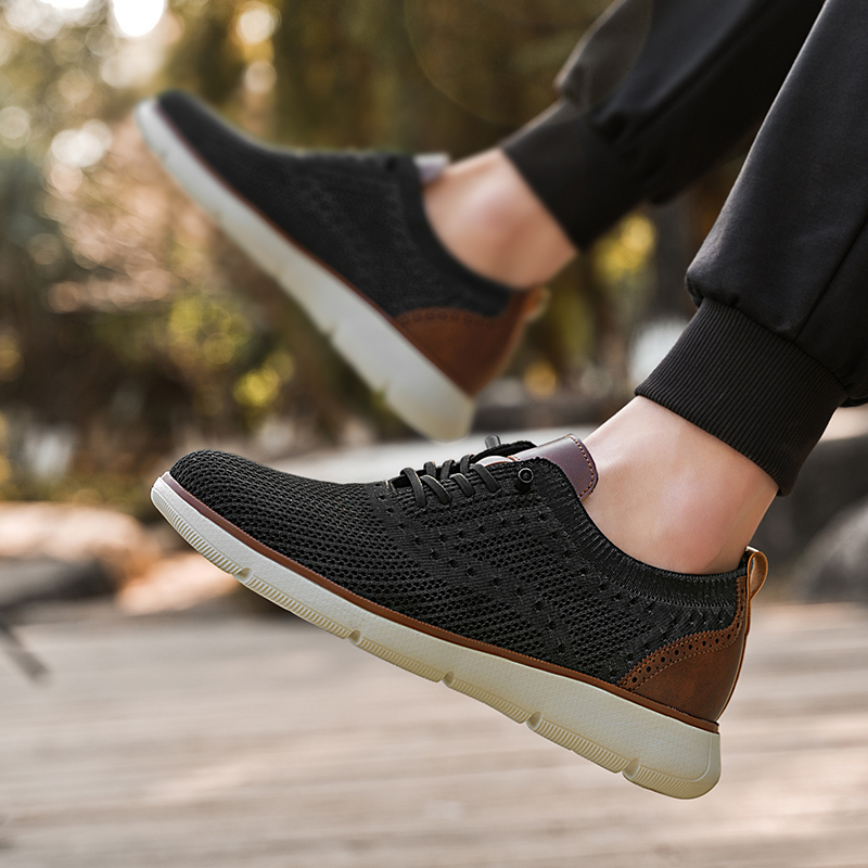 รองเท้าผ้าใบลำลองตาข่ายสำหรับผ - Men Formal Wear Shoes บทวิจารณ์และราคา