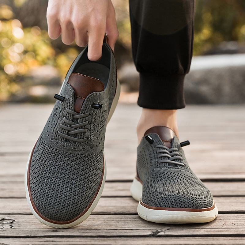 รองเท้าผ้าใบลำลองตาข่ายสำหรับผ - Men Formal Wear Shoes บทวิจารณ์และราคา