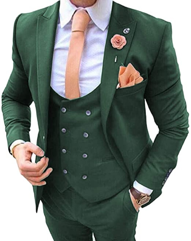 ชุดสูทผู้ชายสีน้ำเงินกรมท่า 3  - Men Formal Wear Jacket บทวิจารณ์และราคา
