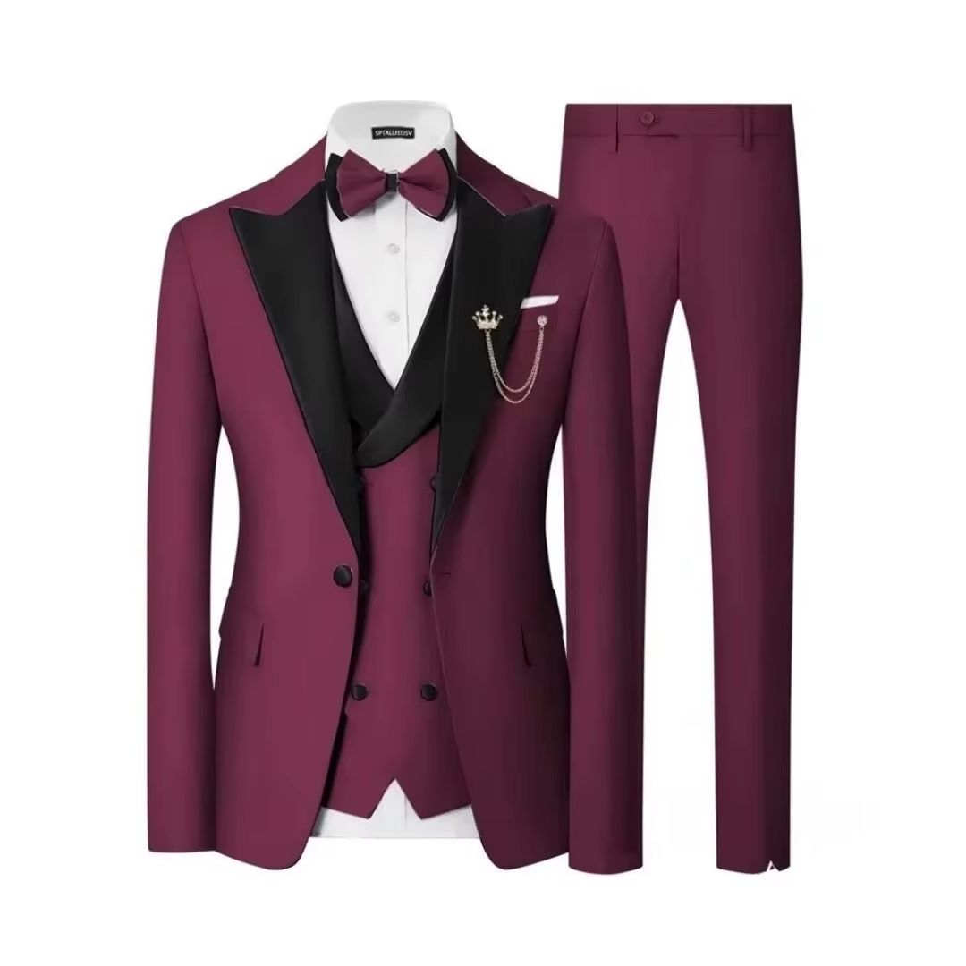 ชุดทักซิโด้ผู้ชายทรงสลิมฟิต 3  - Men Formal Wear For Dinner บทวิจารณ์และราคา