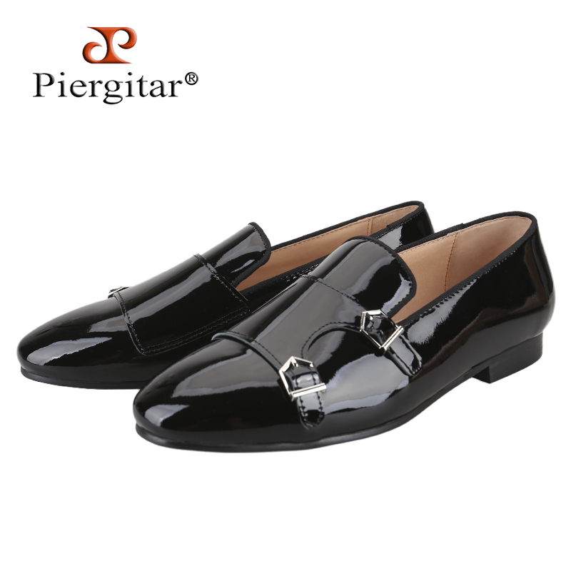 Piergitar ใหม่สีดําสิทธิบัตรหน - Men Formal Wear Fashion บทวิจารณ์และราคา