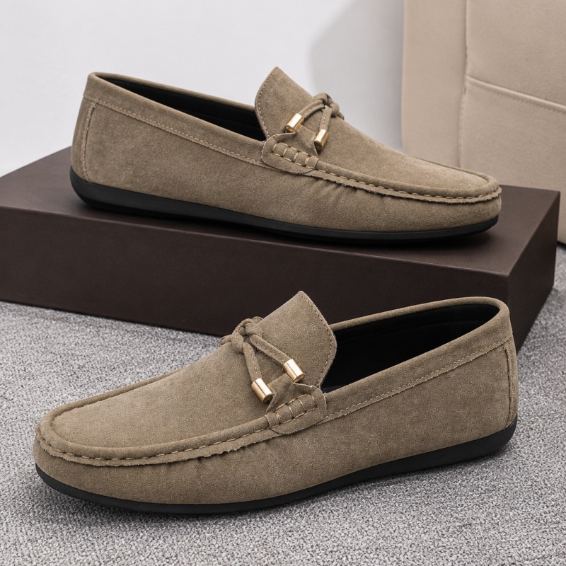 รองเท้าหนังผู้ชายสไตล์เรียบง่า - Formal Men Daily Wear Footwear บทวิจารณ์และราคา