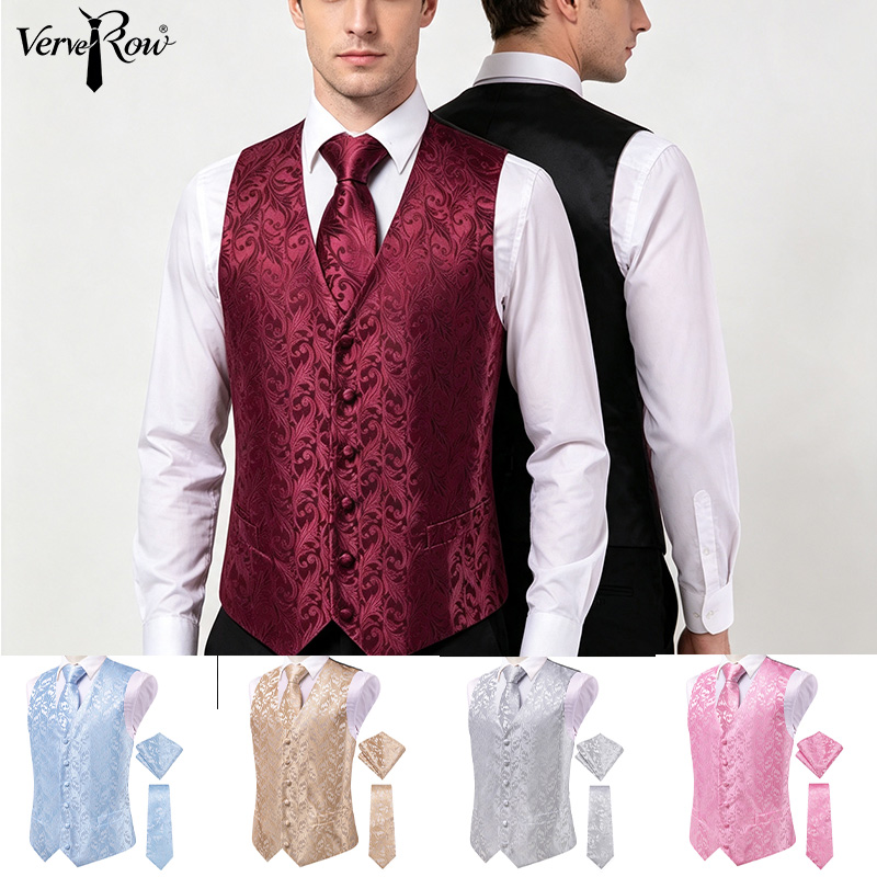 ชุดสูทผู้ชาย VerveRow สีเบอร์ก - Men'S Formal Wear Waistcoat บทวิจารณ์และราคา