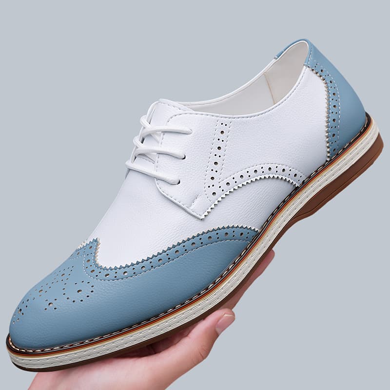 รองเท้าออกซ์ฟอร์ดแบบผูกเชือกสี - Men Formal Wear Shoes บทวิจารณ์และราคา