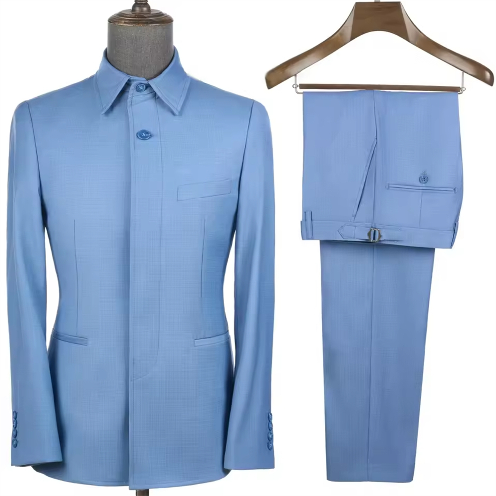 ชุดซาฟารีสั่งตัดสำหรับผู้ชาย 2 - Men Formal Wear Jacket บทวิจารณ์และราคา