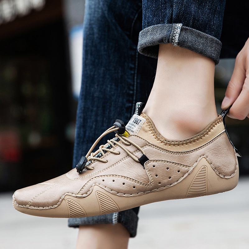 รองเท้าผ้าใบลำลองหนังสำหรับผู้ - Men Formal Wear Shoes บทวิจารณ์และราคา