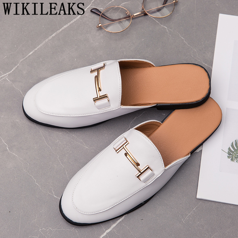 รองเท้าหนังสีดำแบบสวมสำหรับผู้ - Men Formal Wear Shoes บทวิจารณ์และราคา