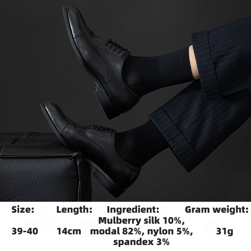 ถุงเท้าธุรกิจผ้าไหมแท้สำหรับผู - Men Formal Wear Top บทวิจารณ์และราคา