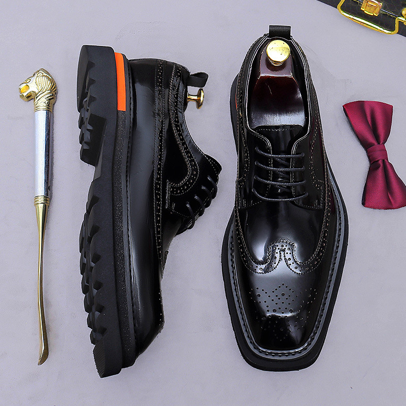 รองเท้าอ็อกซ์ฟอร์ดแบบมีเชือกผู - Men Formal Wear Shoes บทวิจารณ์และราคา
