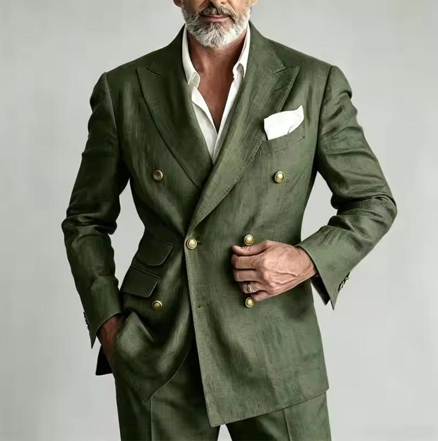 ชุดสูทผ้าลินินสำหรับผู้ชาย เสื - Men Formal Wear Jacket บทวิจารณ์และราคา