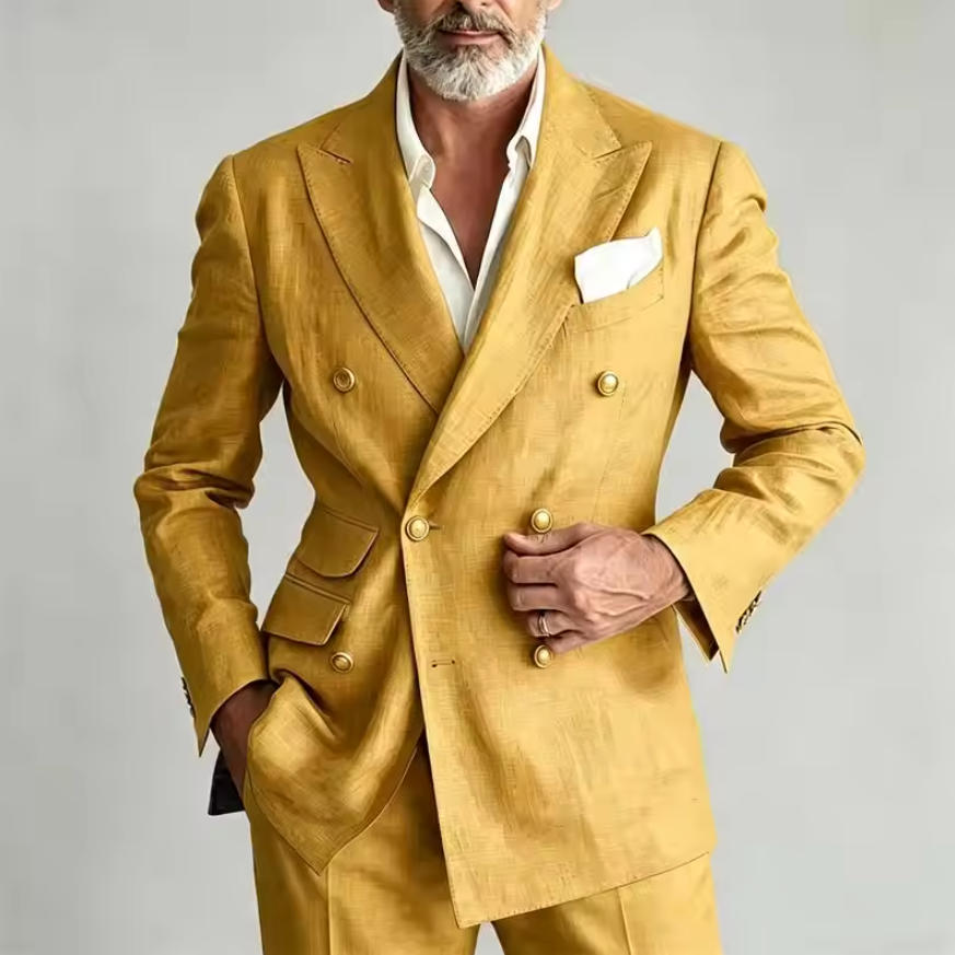 ชุดสูทผ้าลินินสำหรับผู้ชาย เสื - Men Formal Wear Jacket บทวิจารณ์และราคา