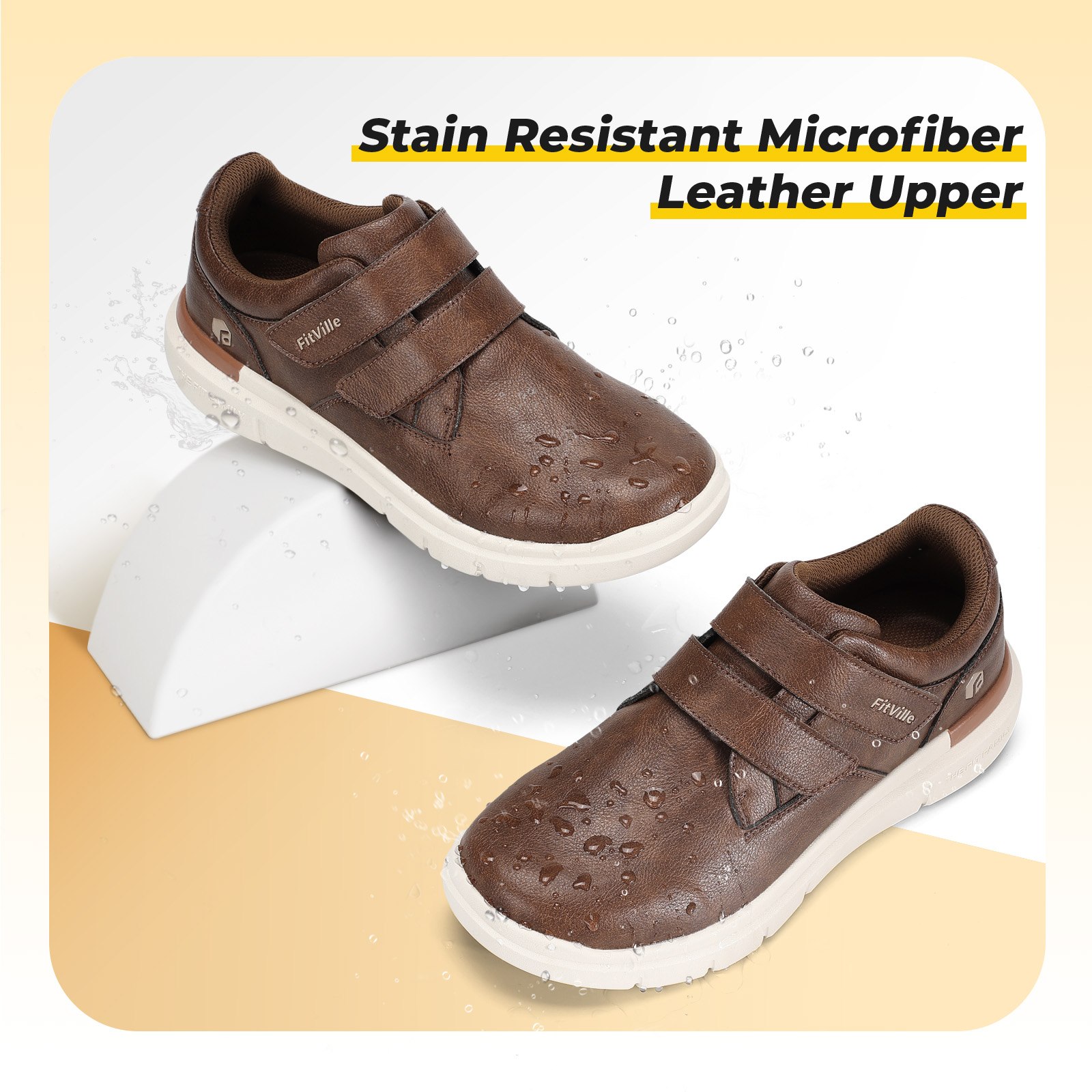 รองเท้า FitVille Wide สำหรับผู - Formal Men Daily Wear Footwear บทวิจารณ์และราคา