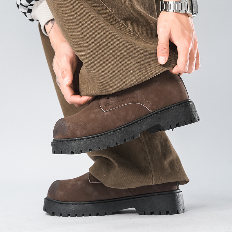 รองเท้าหนังผู้ชายแบบผูกเชือกทร - Formal Men Daily Wear Footwear บทวิจารณ์และราคา