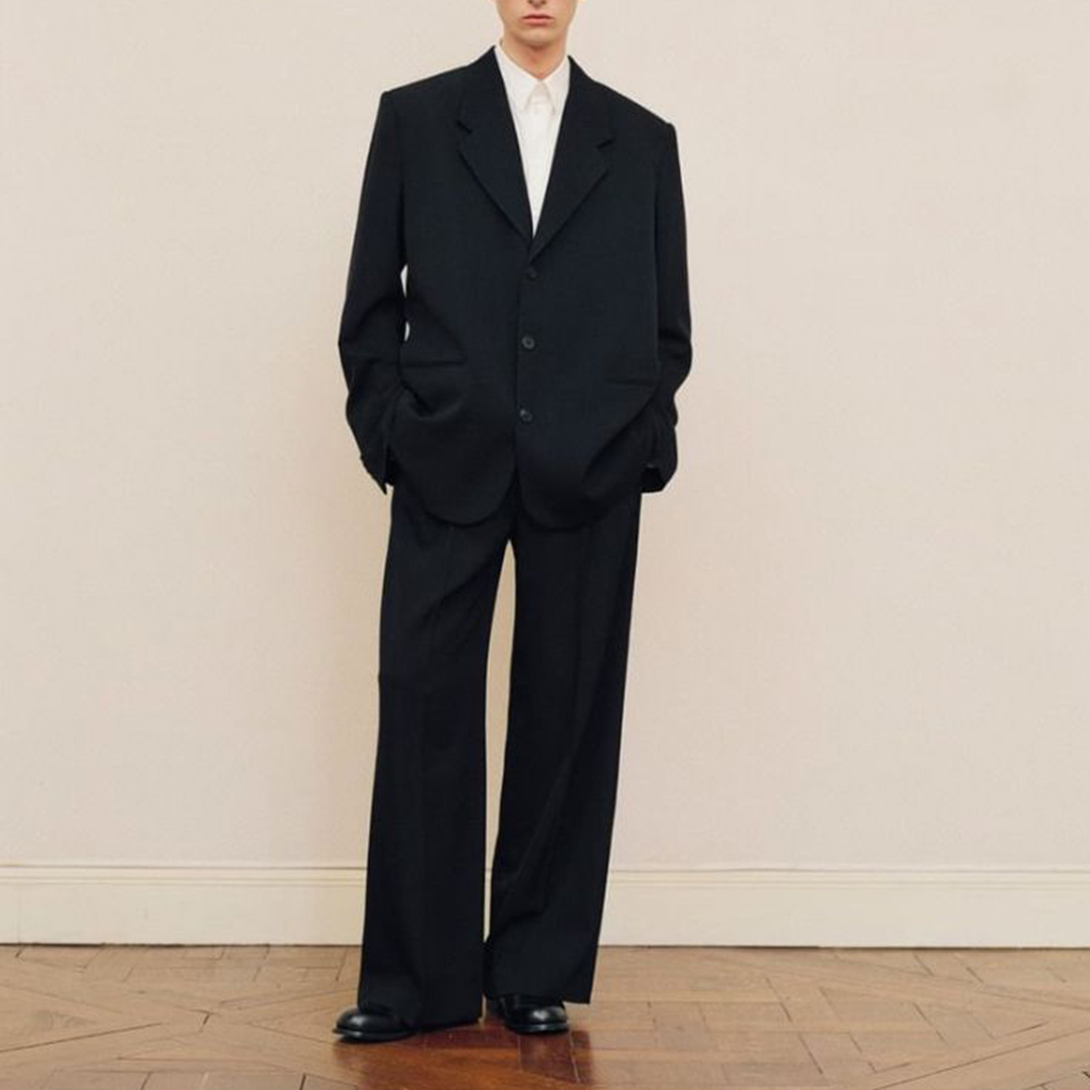 ชุดสูทผู้ชายสีดำทรงโอเวอร์ไซส์ - Men Formal Wear Fashion บทวิจารณ์และราคา