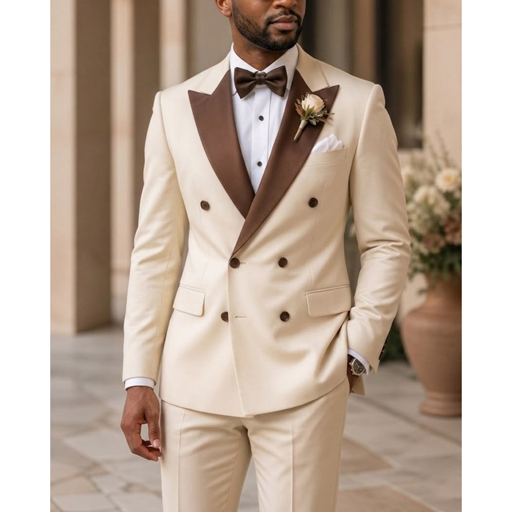 ชุดทักซิโด้ผู้ชายแบบกระดุมสองแ - Men Formal Wear Fashion บทวิจารณ์และราคา