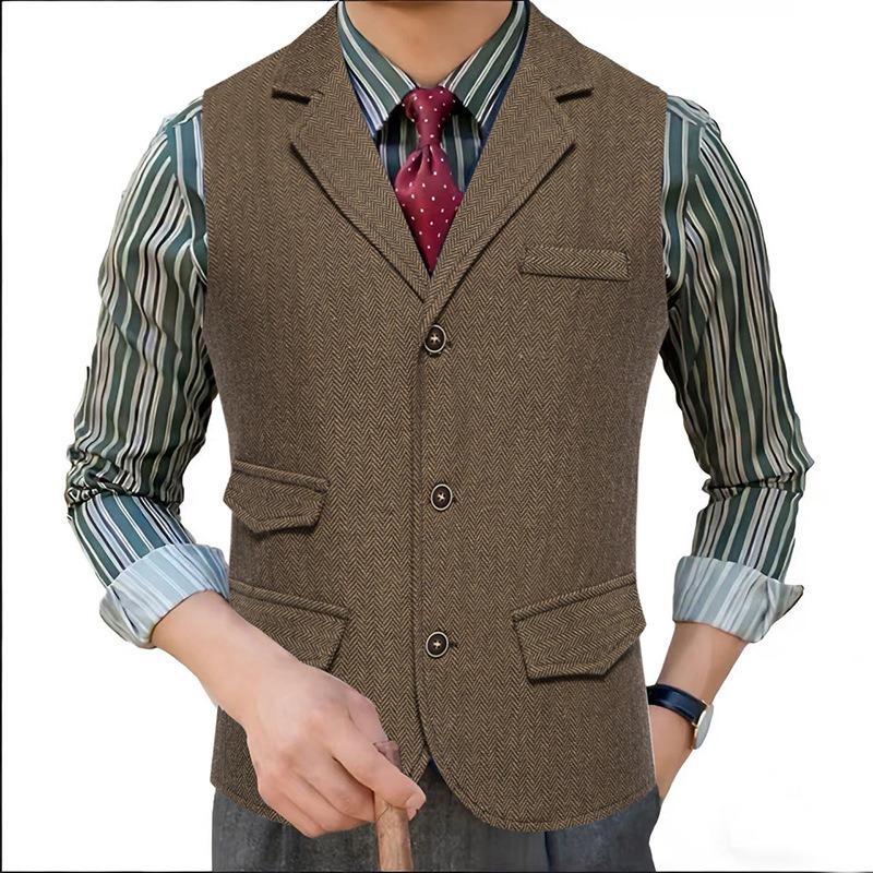 เสื้อกั๊กสูทผู้ชายลายเฮอร์ริงโ - Men'S Formal Wear Waistcoat บทวิจารณ์และราคา